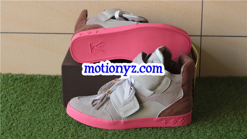 Brand Sneaker High Top Grey Pink